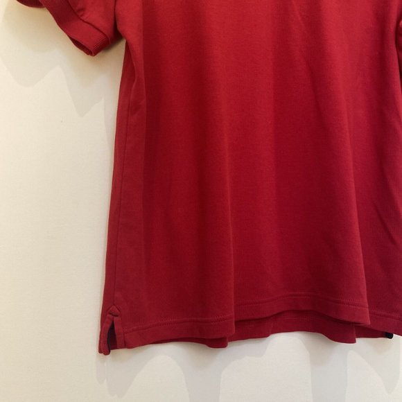 Nautica Red Striped Collar Polo Men’s Size M - Picture 6 of 10